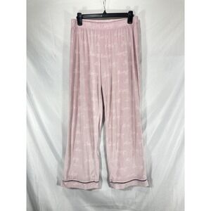 Vintage Juicy Couture Super Wide Legs Women's Pajama Pants  Pink Velvet Size M